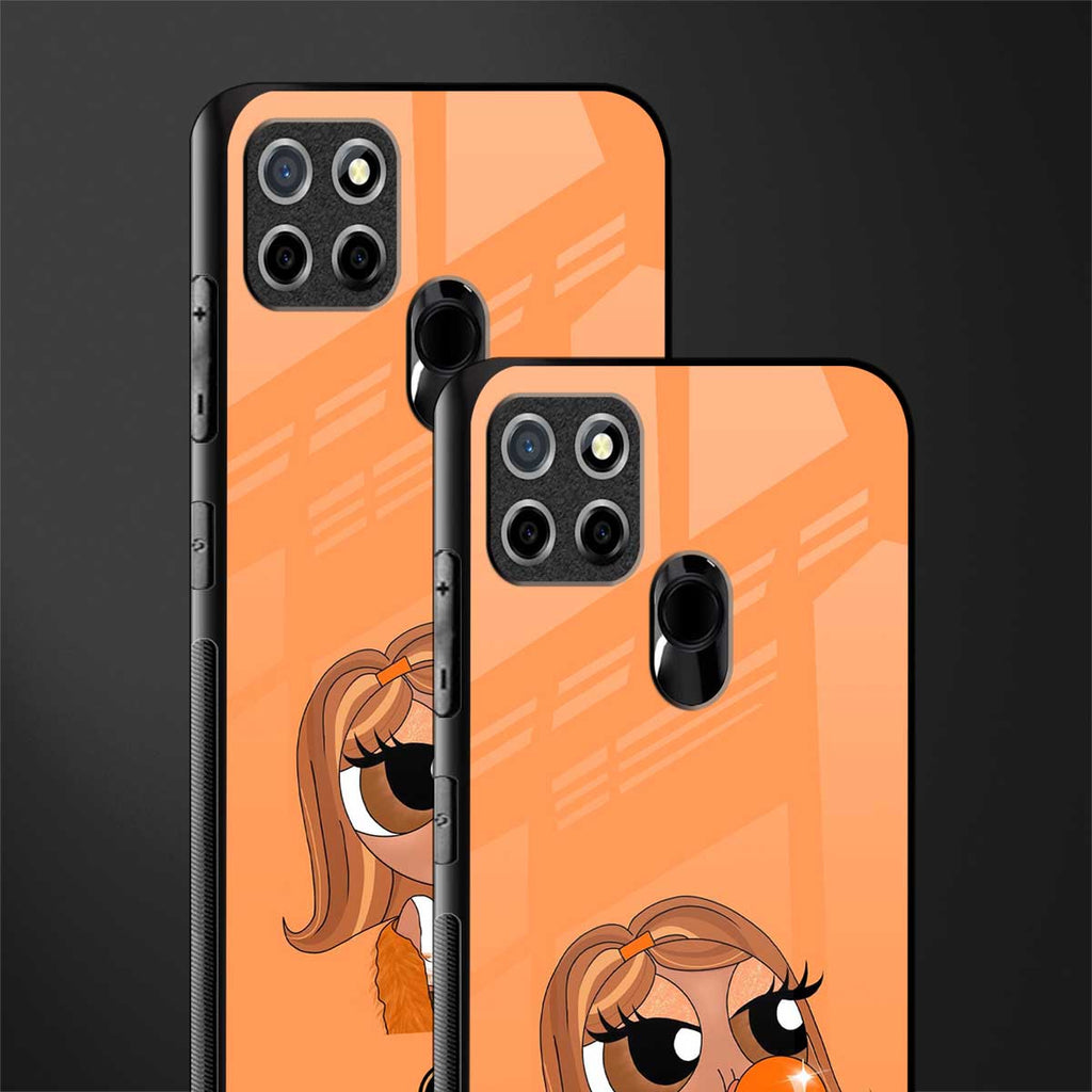 orange tote powerpuff girl glass case for realme c25 realme c25s image-2