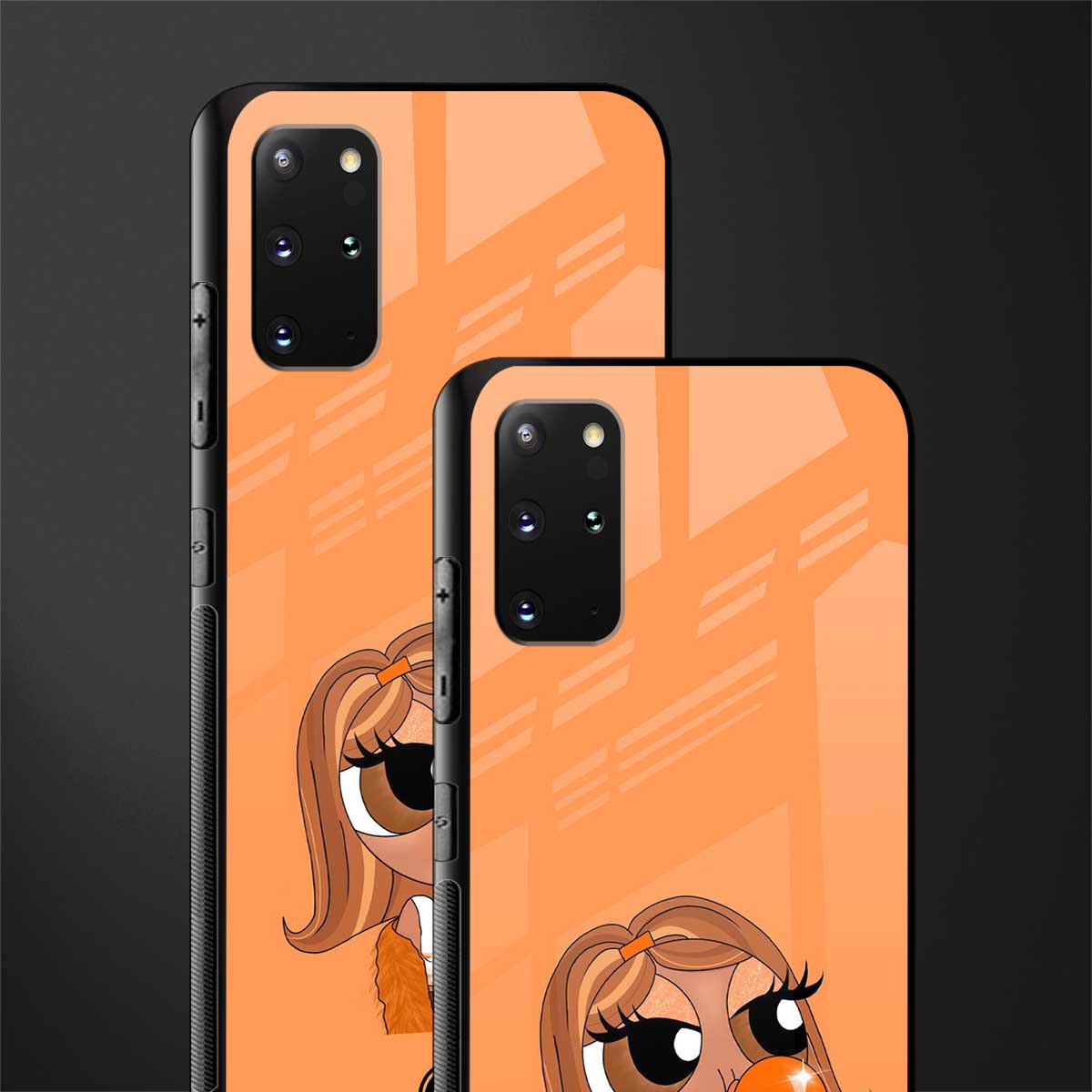 orange tote powerpuff girl glass case for samsung galaxy s20 plus image-2