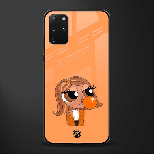 orange tote powerpuff girl glass case for samsung galaxy s20 plus image
