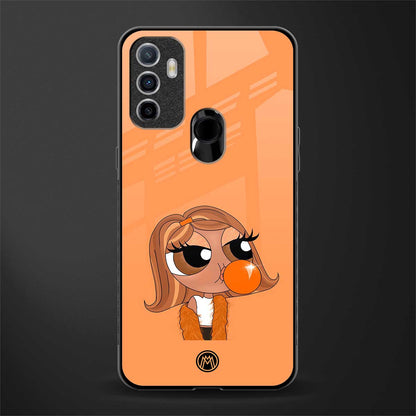 orange tote powerpuff girl glass case for oppo a53 image