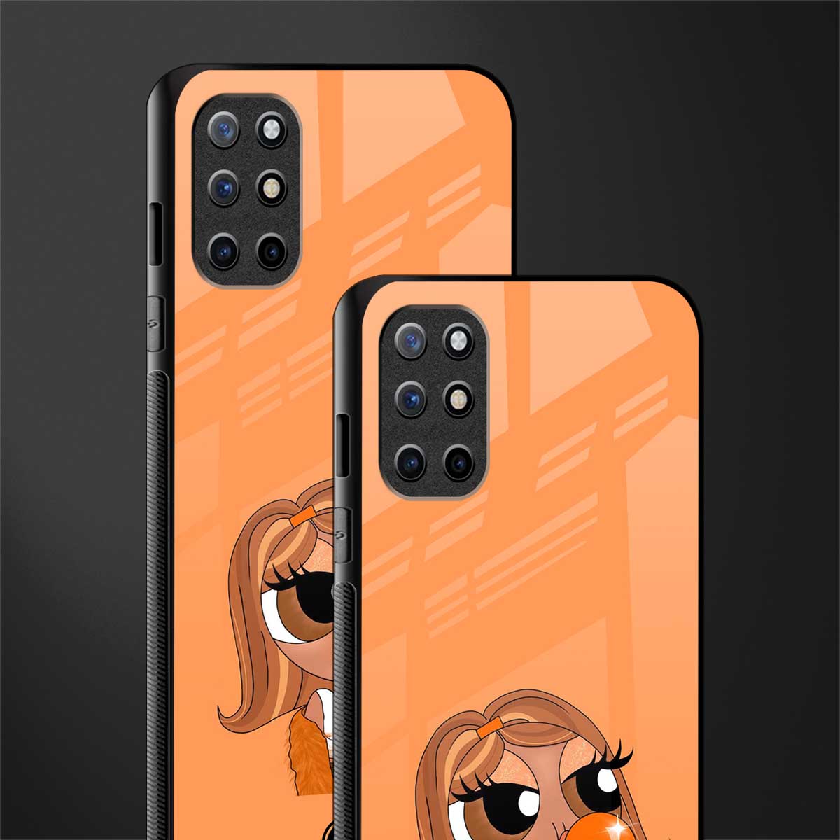 orange tote powerpuff girl glass case for oneplus 8t image-2