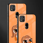 orange tote powerpuff girl glass case for poco c31 image-2