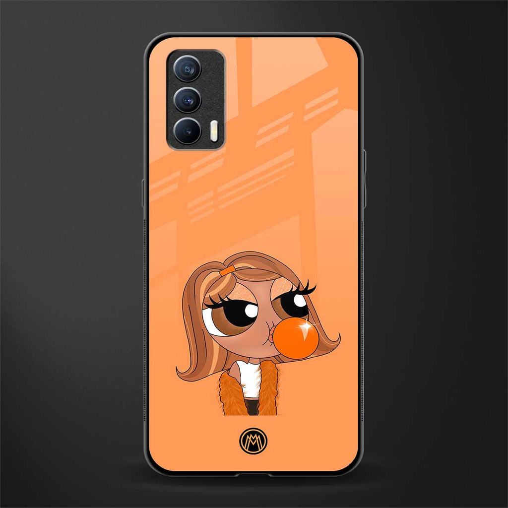 orange tote powerpuff girl glass case for realme x7 image