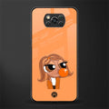 orange tote powerpuff girl glass case for poco x3 pro image