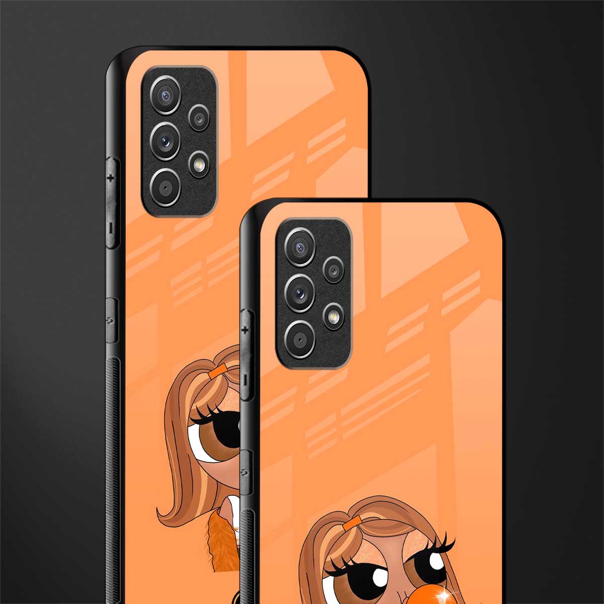 orange tote powerpuff girl glass case for samsung galaxy a32 4g image-2