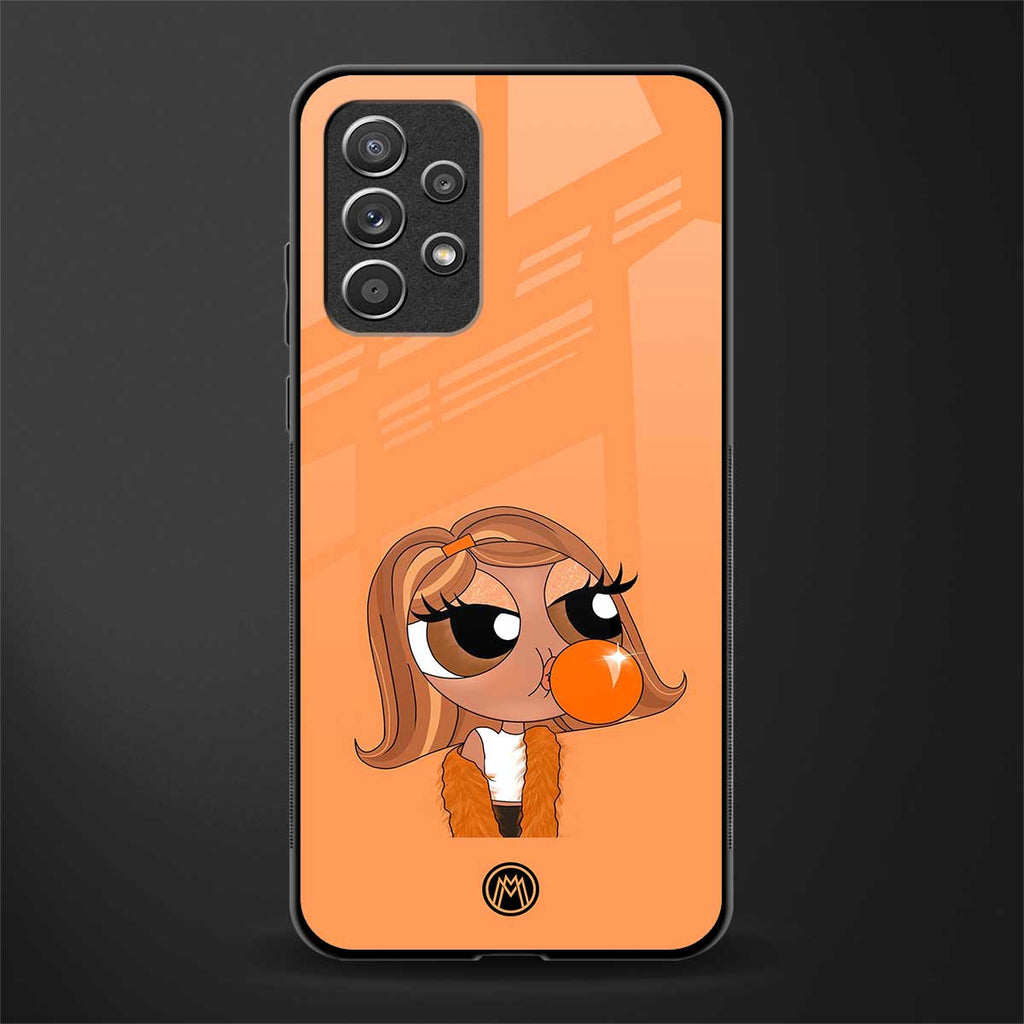 orange tote powerpuff girl glass case for samsung galaxy a32 4g image