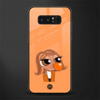 orange tote powerpuff girl glass case for samsung galaxy note 8 image