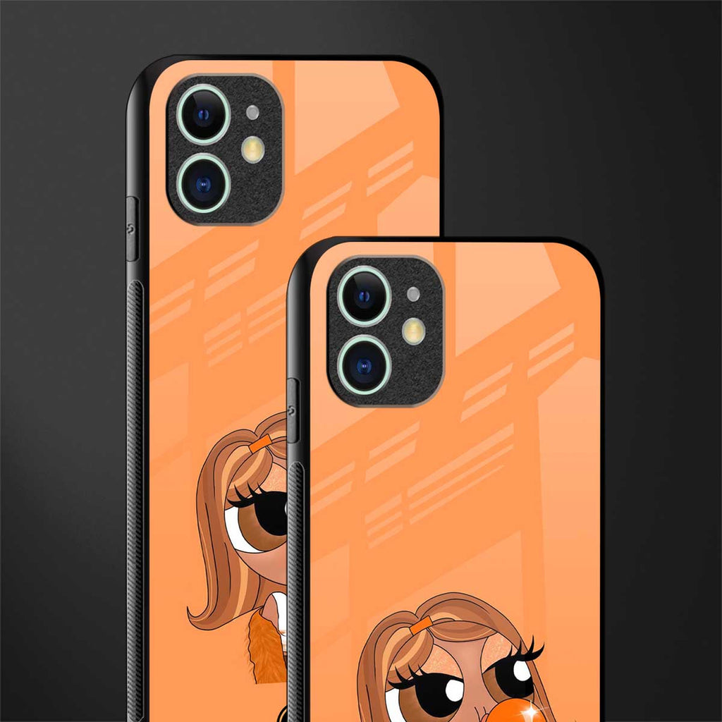 orange tote powerpuff girl glass case for iphone 12 image-2