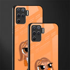 orange tote powerpuff girl glass case for oppo f19 pro image-2