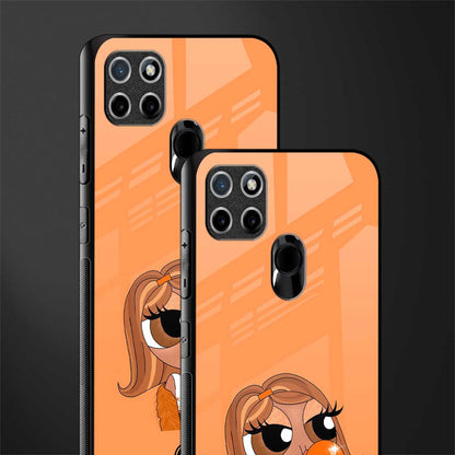orange tote powerpuff girl glass case for realme c21 image-2
