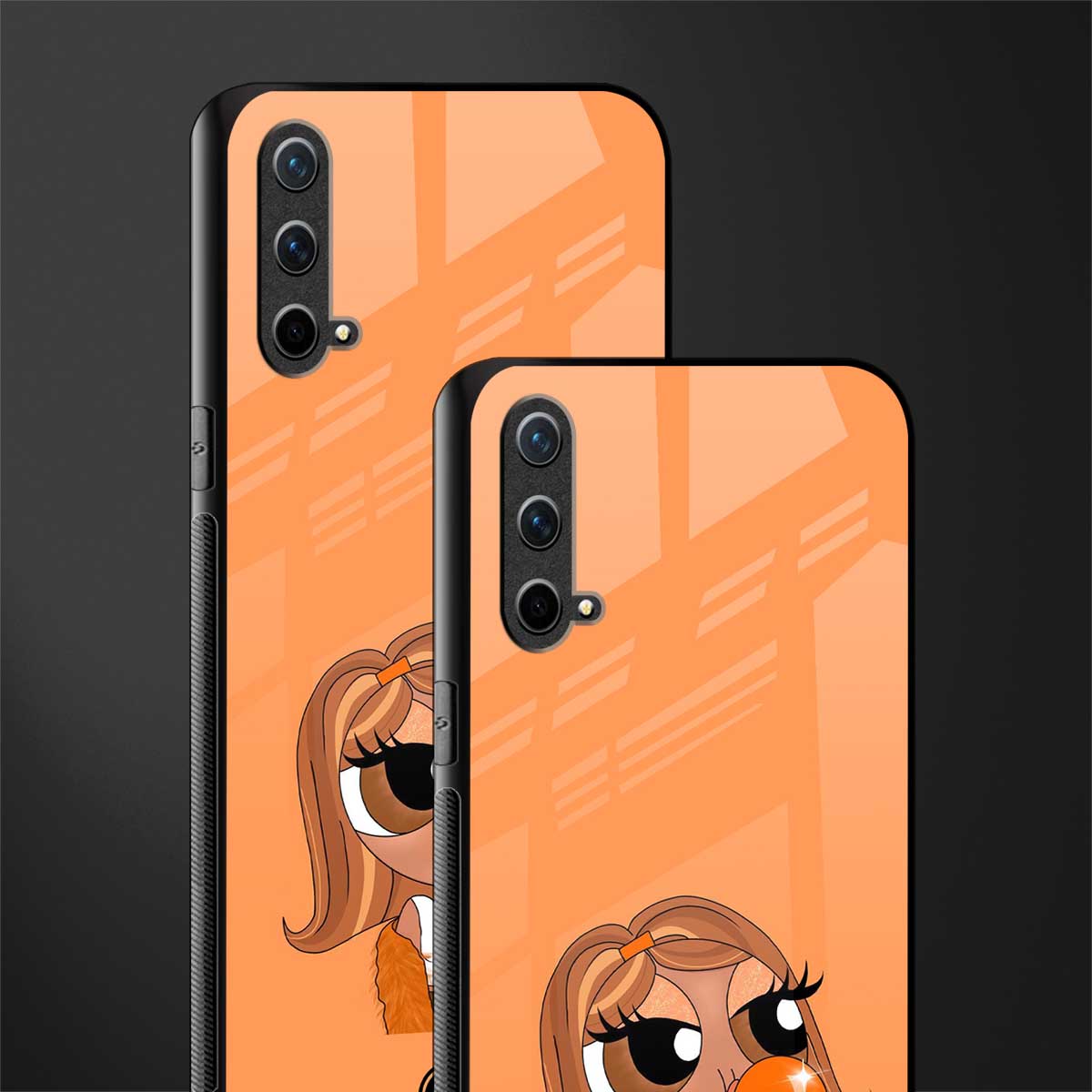 orange tote powerpuff girl glass case for oneplus nord ce 5g image-2