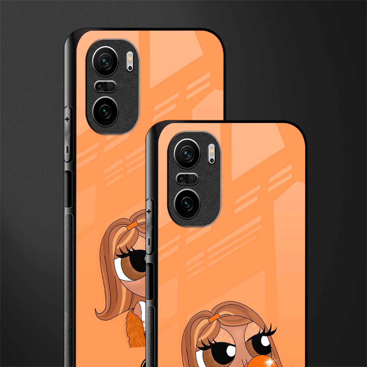 orange tote powerpuff girl glass case for mi 11x 5g image-2