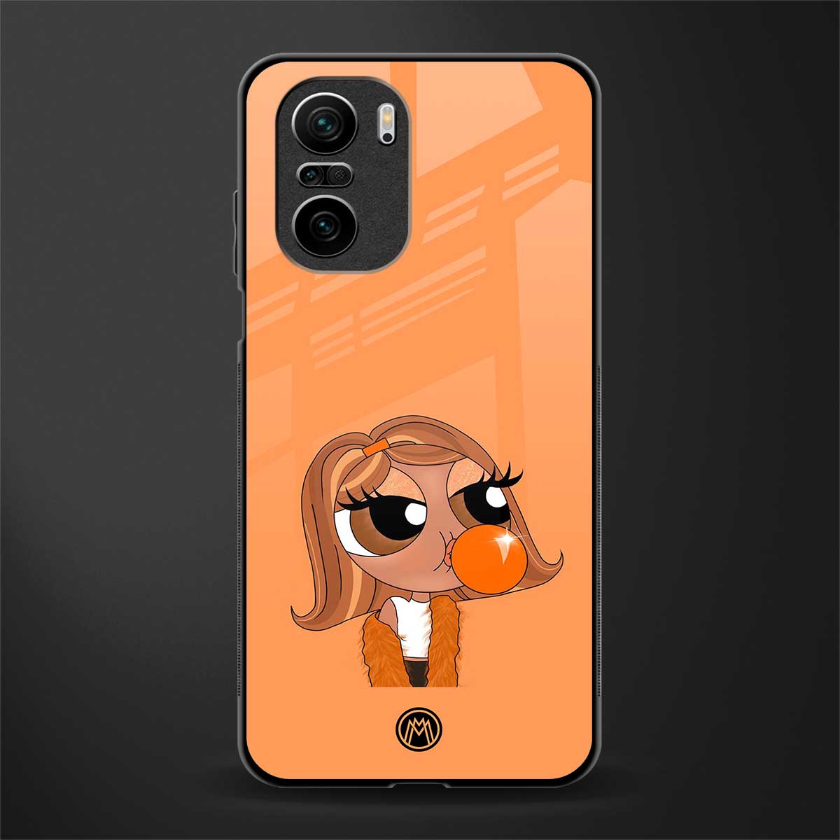 orange tote powerpuff girl glass case for mi 11x 5g image