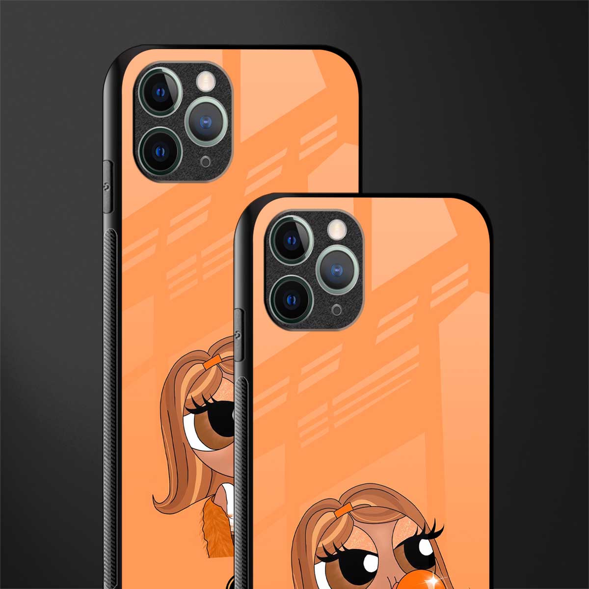 orange tote powerpuff girl glass case for iphone 11 pro image-2
