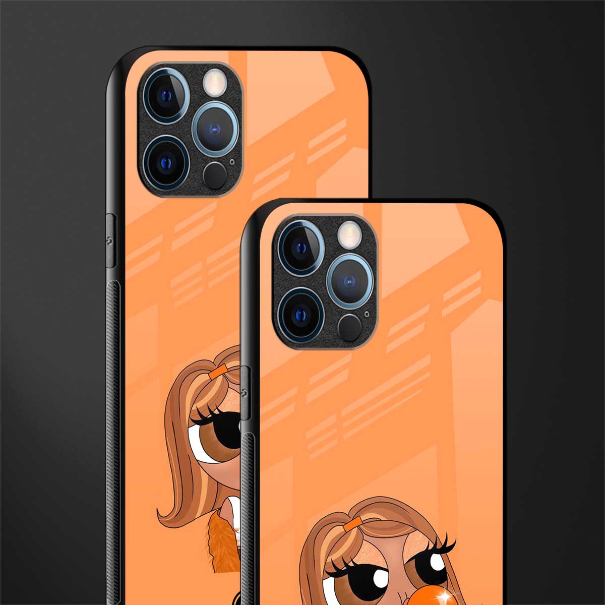 orange tote powerpuff girl glass case for iphone 12 pro max image-2