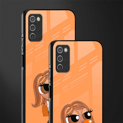 orange tote powerpuff girl glass case for samsung galaxy a03s image-2