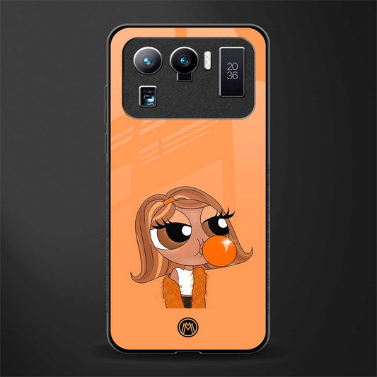 orange tote powerpuff girl glass case for mi 11 ultra 5g image