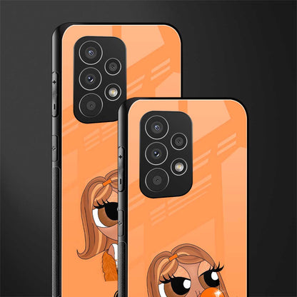 orange tote powerpuff girl back phone cover | glass case for samsung galaxy a73 5g