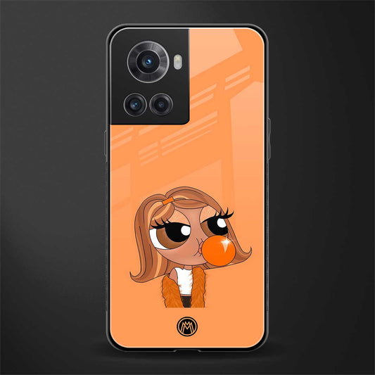 orange tote powerpuff girl back phone cover | glass case for oneplus 10r 5g