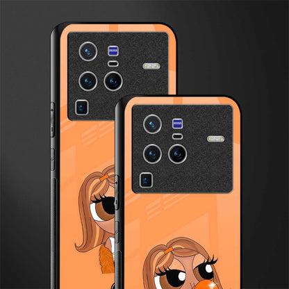orange tote powerpuff girl glass case for vivo x80 pro 5g image-2