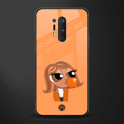 orange tote powerpuff girl glass case for oneplus 8 pro image