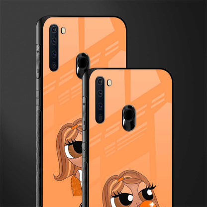 orange tote powerpuff girl glass case for samsung a21 image-2