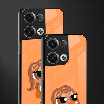 orange tote powerpuff girl back phone cover | glass case for oppo reno 8 pro