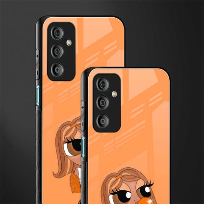 orange tote powerpuff girl back phone cover | glass case for samsung galaxy f23 5g