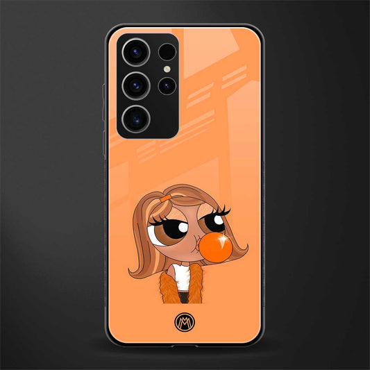 orange tote powerpuff girl glass case for phone case | glass case for samsung galaxy s23 ultra