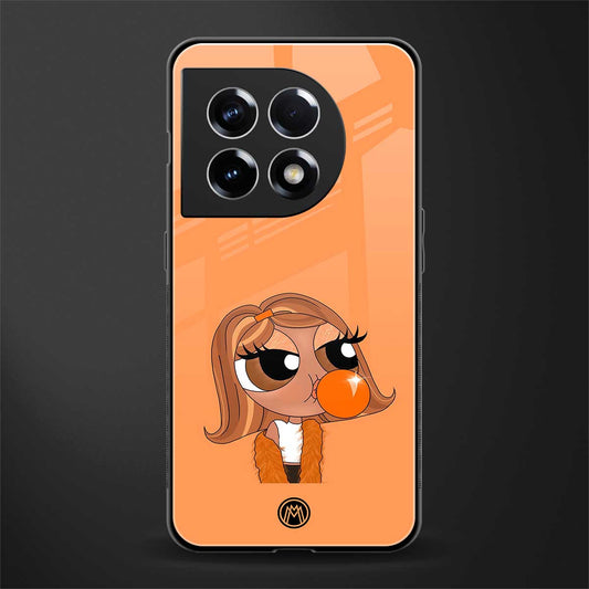 orange tote powerpuff girl back phone cover | glass case for oneplus 11