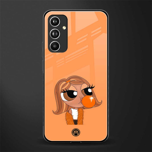 orange tote powerpuff girl back phone cover | glass case for samsung galaxy a54 5g