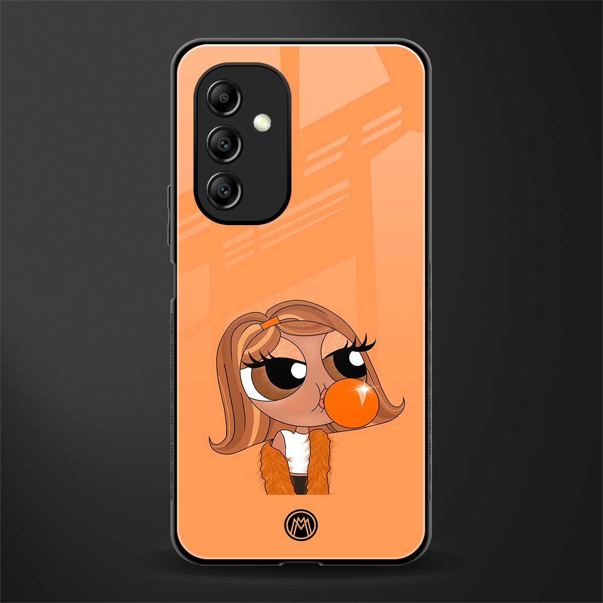 orange tote powerpuff girl back phone cover | glass case for samsung galaxy a14 5g