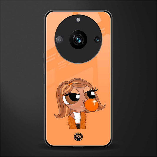 orange tote powerpuff girl back phone cover | glass case for realme 11 pro 5g