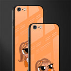 orange tote powerpuff girl glass case for iphone 6s image-2