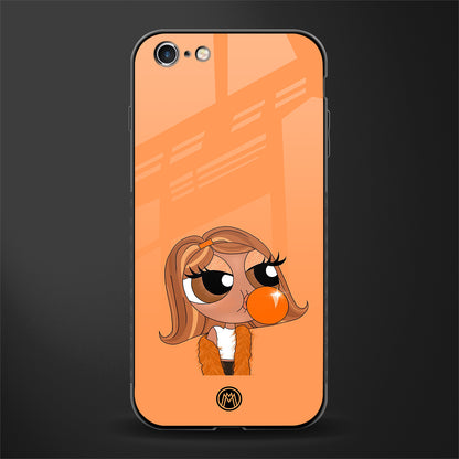 orange tote powerpuff girl glass case for iphone 6 image