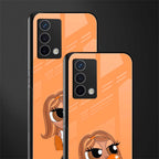 orange tote powerpuff girl back phone cover | glass case for oppo a74 4g