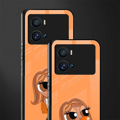 orange tote powerpuff girl back phone cover | glass case for iQOO 9 Pro