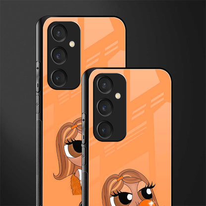 orange tote powerpuff girl back phone cover | glass case for samsung galaxy s23 fe 5g