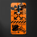 orange travis scott x anti social social club glass case for oppo reno 2f image