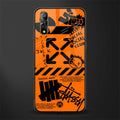 orange travis scott x anti social social club glass case for vivo z1x image