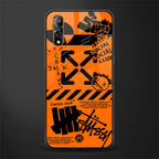 orange travis scott x anti social social club glass case for vivo z1x image