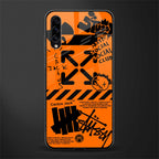 orange travis scott x anti social social club glass case for samsung galaxy a50s image