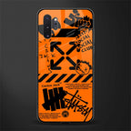 orange travis scott x anti social social club glass case for samsung galaxy note 10 plus image