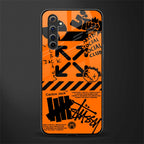orange travis scott x anti social social club glass case for realme 6 pro image
