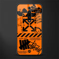 orange travis scott x anti social social club glass case for redmi k20 pro image