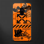 orange travis scott x anti social social club glass case for samsung galaxy s9 image