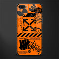 orange travis scott x anti social social club glass case for realme c1 image