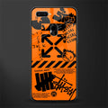 orange travis scott x anti social social club glass case for oppo a7 image