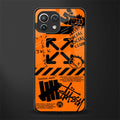 orange travis scott x anti social social club glass case for mi 11 lite image