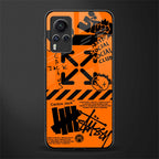 orange travis scott x anti social social club glass case for vivo x60 pro image
